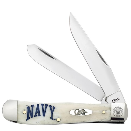 Case Cutlery Knife, Us Navy Nat Bone Trapper 22553